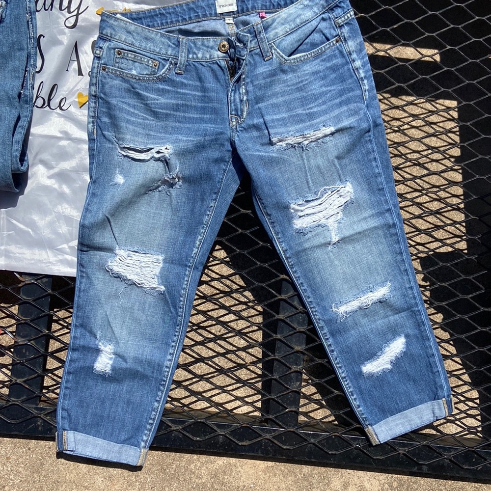 distressed boyfriend jeans